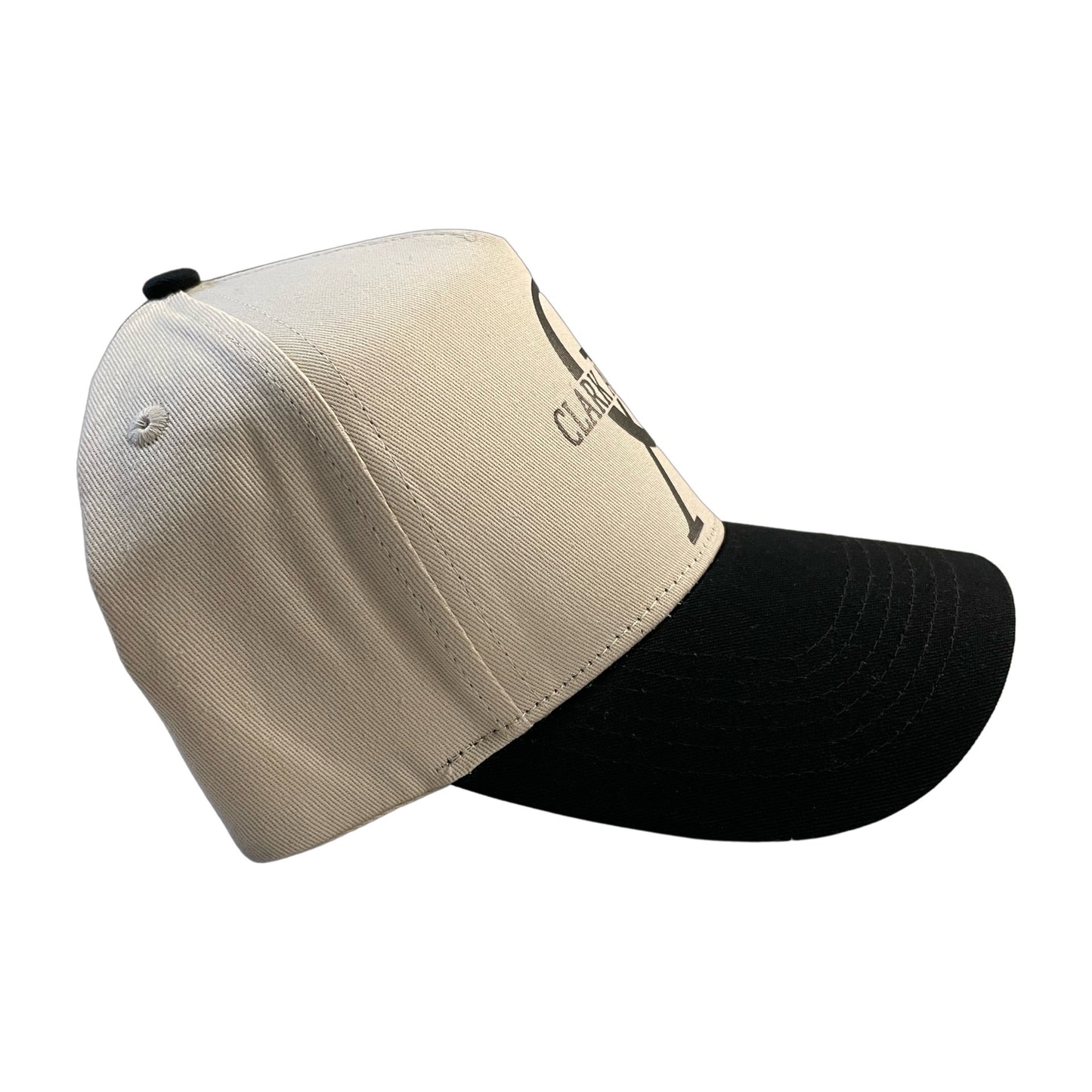 "OFF WHITE" CLARK AVENUE Double "SNAP BACK" (CREAM/BLACK)