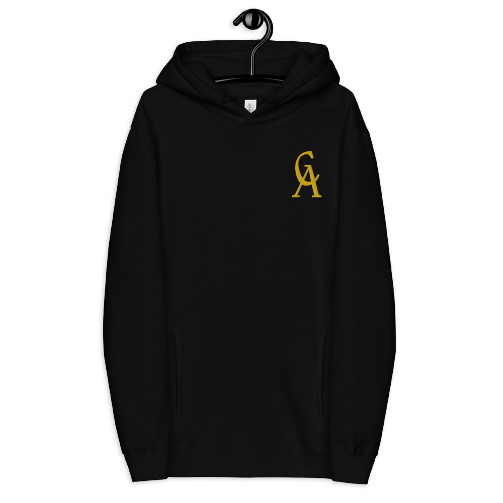 “COZY” Unisex EMBROIDERED logo "HOODIE" (GOLD/BLACK)