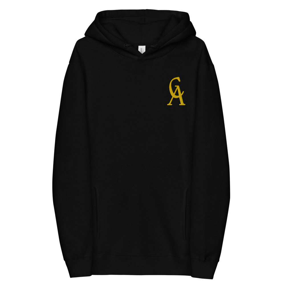 “COZY” Unisex EMBROIDERED logo "HOODIE" (GOLD/BLACK)